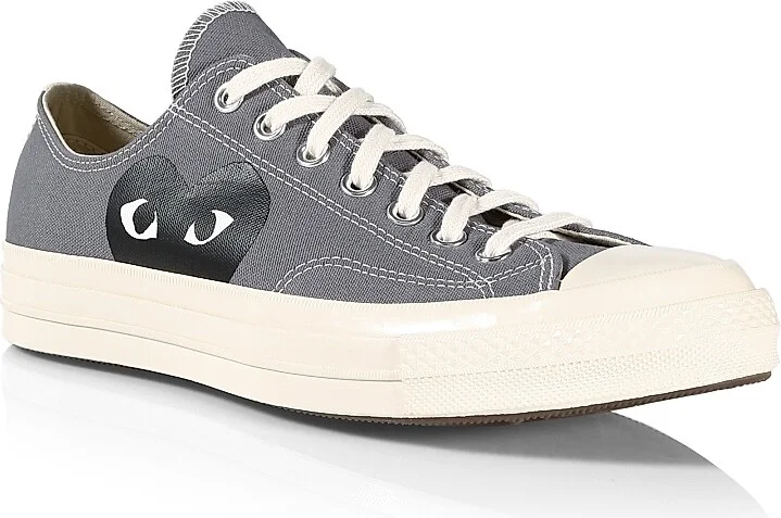 CdG PLAY x Converse Men's Chuck Taylor All Star Low-Top Sneakers - Blue - Size 8 - Image 2