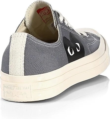 CdG PLAY x Converse Men's Chuck Taylor All Star Low-Top Sneakers - Blue - Size 8 - Image 3