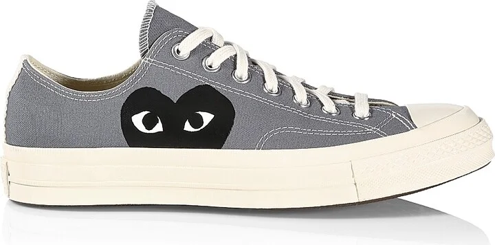 CdG PLAY x Converse Men's Chuck Taylor All Star Low-Top Sneakers - Blue - Size 8 - Image 7