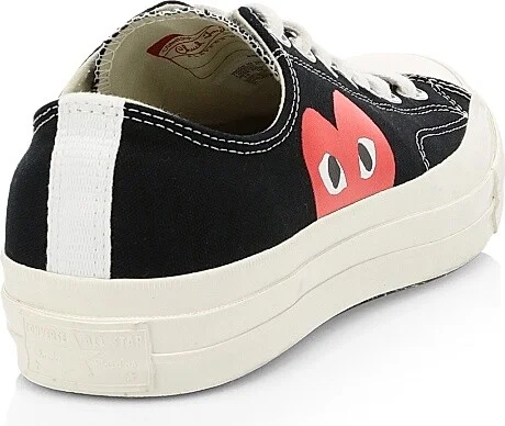CdG PLAY x Converse Men's Chuck Taylor All Star One Heart Low-Top Sneakers - Beige - Size 12 - Image 3