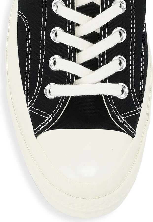 CdG PLAY x Converse Men's Chuck Taylor All Star One Heart Low-Top Sneakers - Beige - Size 12 - Image 4