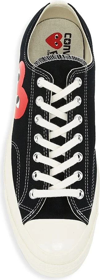 CdG PLAY x Converse Men's Chuck Taylor All Star One Heart Low-Top Sneakers - Beige - Size 12 - Image 5