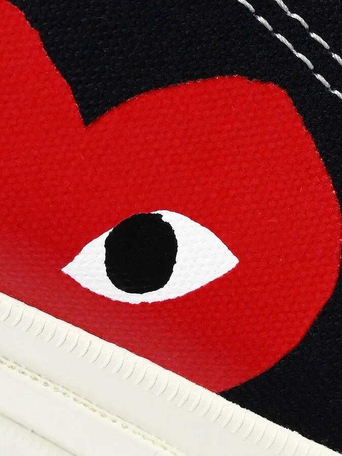 CdG PLAY x Converse Men's Chuck Taylor All Star One Heart Low-Top Sneakers - Beige - Size 12 - Image 6