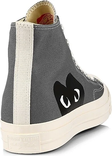 CdG PLAY x Converse Men's Chuck Taylor All Star Single Heart High-Top Sneakers - Blue - Size 10 - Image 3