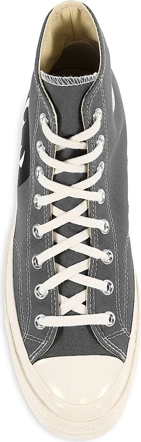 CdG PLAY x Converse Men's Chuck Taylor All Star Single Heart High-Top Sneakers - Blue - Size 10 - Image 5