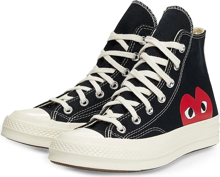 CdG PLAY x Converse Women's Chuck Taylor All Star Peek-A-Boo High-Top Sneakers - Black - Size 5 - Image 2