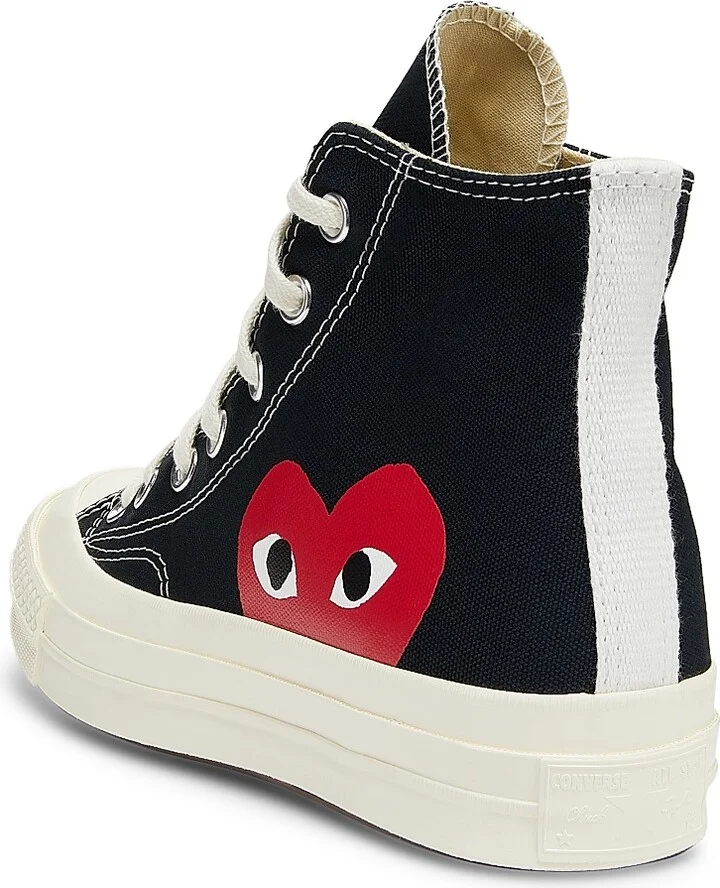 CdG PLAY x Converse Women's Chuck Taylor All Star Peek-A-Boo High-Top Sneakers - Black - Size 5 - Image 3