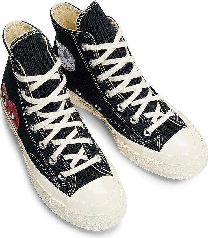 CdG PLAY x Converse Women's Chuck Taylor All Star Peek-A-Boo High-Top Sneakers - Black - Size 5 - Image 4