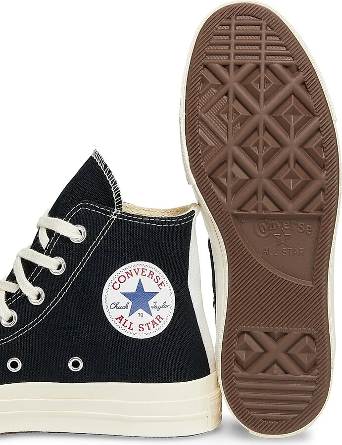 CdG PLAY x Converse Women's Chuck Taylor All Star Peek-A-Boo High-Top Sneakers - Black - Size 5 - Image 6