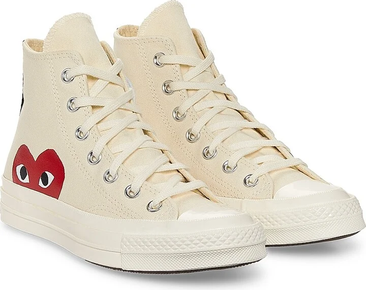 CdG PLAY x Converse Women's Chuck Taylor All Star Peek-A-Boo High-Top Sneakers - Black - Size 5 - Image 7