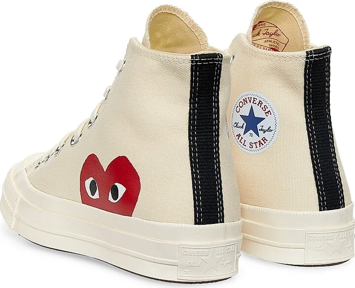 CdG PLAY x Converse Women's Chuck Taylor All Star Peek-A-Boo High-Top Sneakers - Black - Size 5 - Image 8