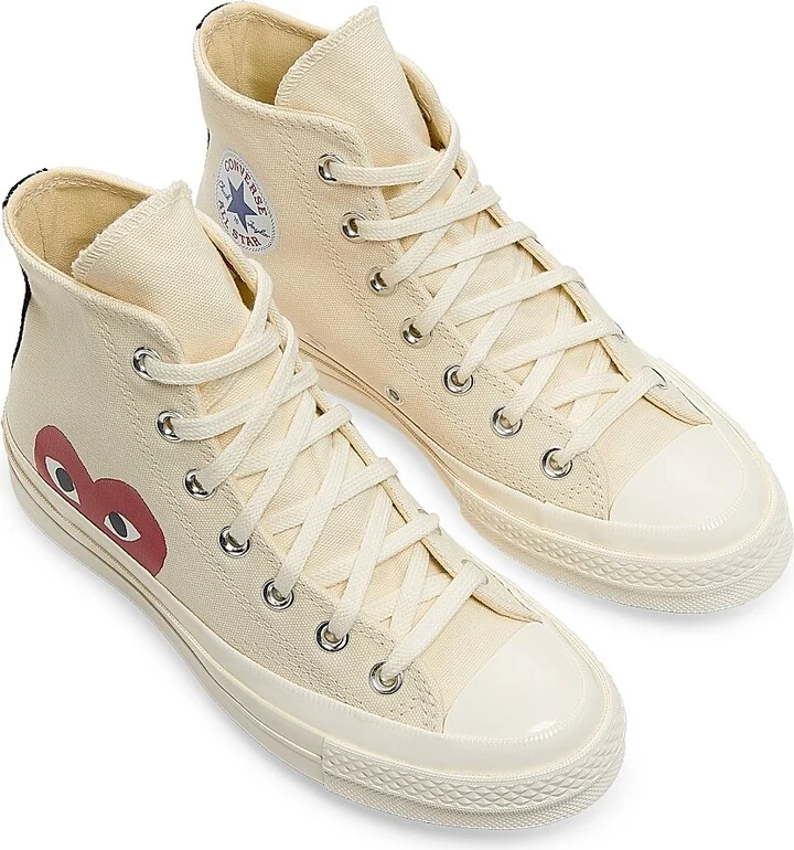 CdG PLAY x Converse Women's Chuck Taylor All Star Peek-A-Boo High-Top Sneakers - Black - Size 5 - Image 9