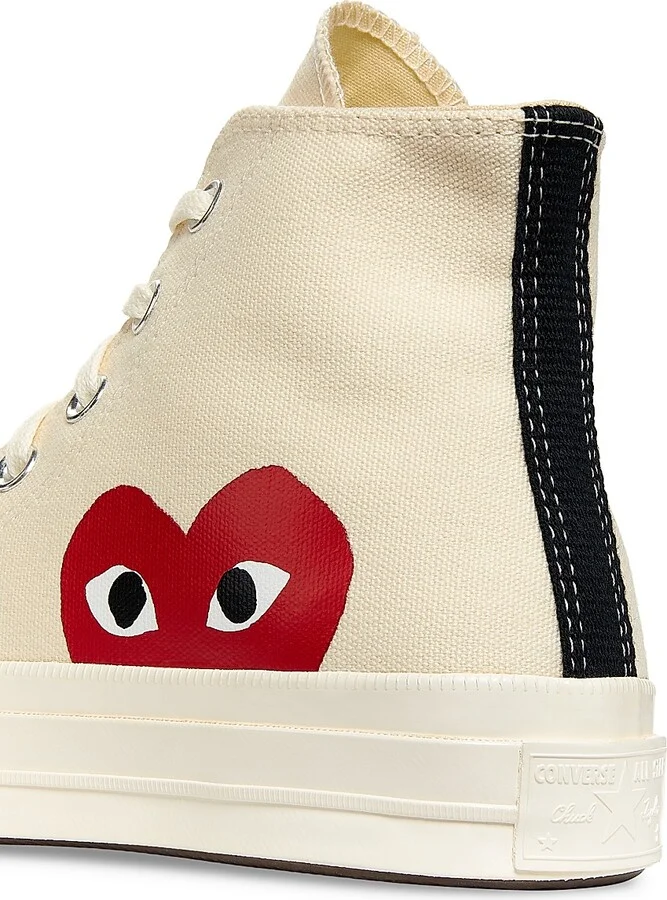CdG PLAY x Converse Women's Chuck Taylor All Star Peek-A-Boo High-Top Sneakers - Black - Size 5 - Image 10