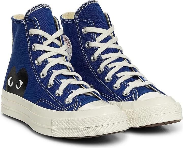 CdG PLAY x Converse Women's Chuck Taylor All Star Peek-A-Boo High-Top Sneakers - Blue - Size 5 - Image 2