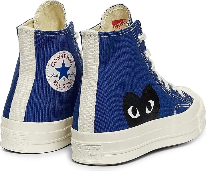 CdG PLAY x Converse Women's Chuck Taylor All Star Peek-A-Boo High-Top Sneakers - Blue - Size 5 - Image 3