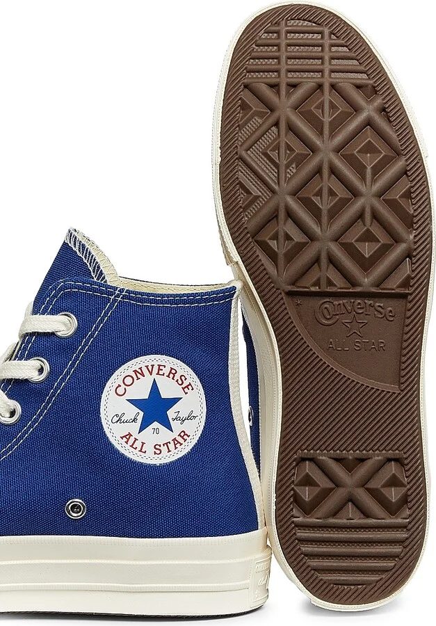 CdG PLAY x Converse Women's Chuck Taylor All Star Peek-A-Boo High-Top Sneakers - Blue - Size 5 - Image 6