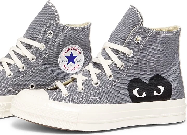 CdG PLAY x Converse Women's Chuck Taylor All Star Peek-A-Boo High-Top Sneakers - Blue - Size 5 - Image 7