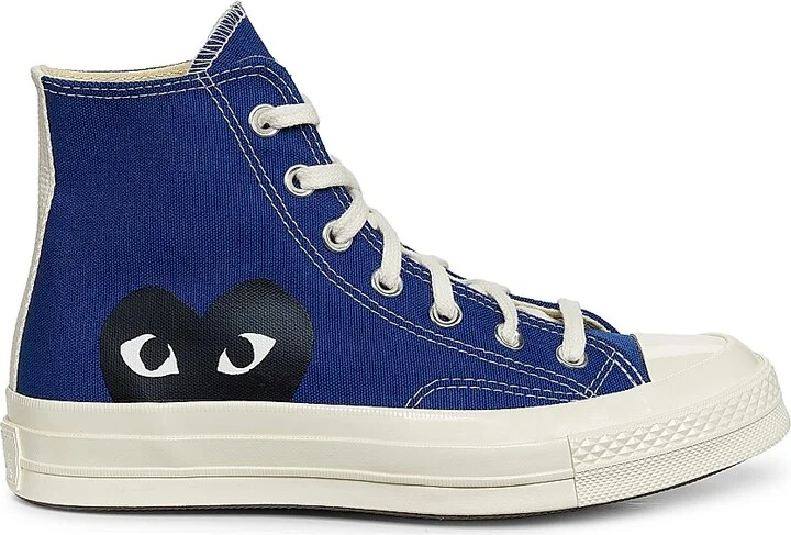 CdG PLAY x Converse Women's Chuck Taylor All Star Peek-A-Boo High-Top Sneakers - Blue - Size 5