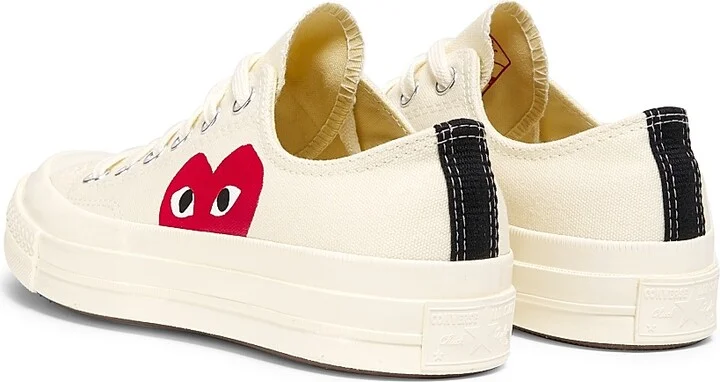 CdG PLAY x Converse Women's Chuck Taylor All Star Peek-A-Boo Low-Top Sneakers - White - Size 11 - Image 3