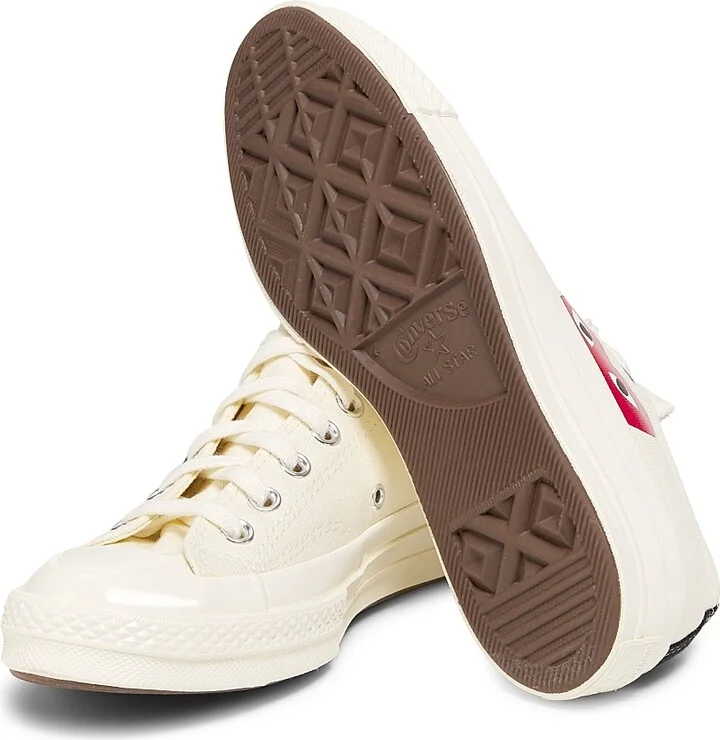 CdG PLAY x Converse Women's Chuck Taylor All Star Peek-A-Boo Low-Top Sneakers - White - Size 11 - Image 6