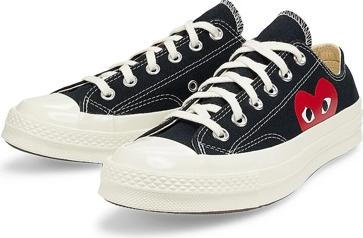 CdG PLAY x Converse Women's Chuck Taylor All Star Peek-A-Boo Low-Top Sneakers - White - Size 11 - Image 7