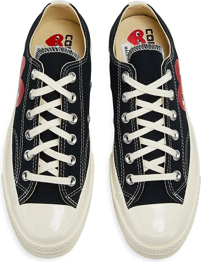 CdG PLAY x Converse Women's Chuck Taylor All Star Peek-A-Boo Low-Top Sneakers - White - Size 11 - Image 9