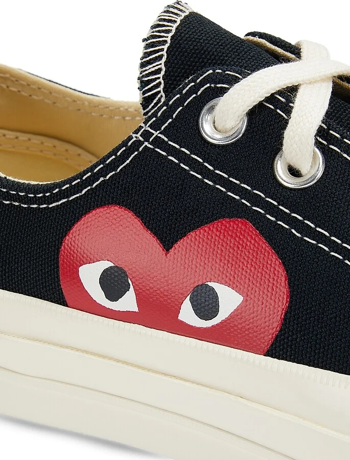CdG PLAY x Converse Women's Chuck Taylor All Star Peek-A-Boo Low-Top Sneakers - White - Size 11 - Image 10