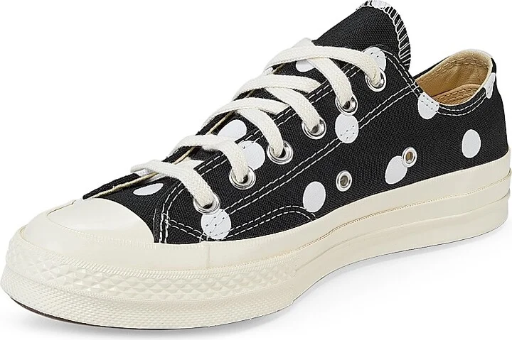 CdG PLAY x Converse Women's Chuck Taylor All Star Polka Dot Low-Top Sneakers - Off White - Size 5 - Image 7