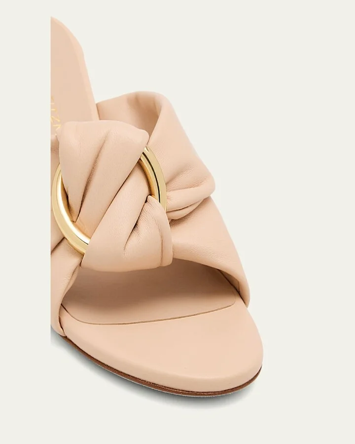 Cece Leather Twisted Ring Slide Sandals - Image 4