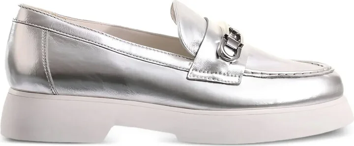 Cecil metallic leather loafers