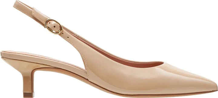 Cecil Slingback Pointed Toe Kitten Heel Pump - Image 3