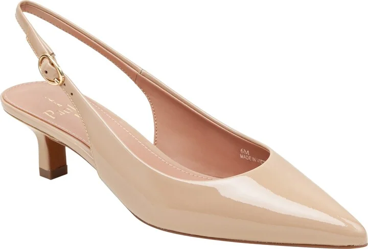 Cecil Slingback Pointed Toe Kitten Heel Pump