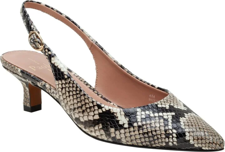 Cecil Slingback Pointed Toe Kitten Heel Pump