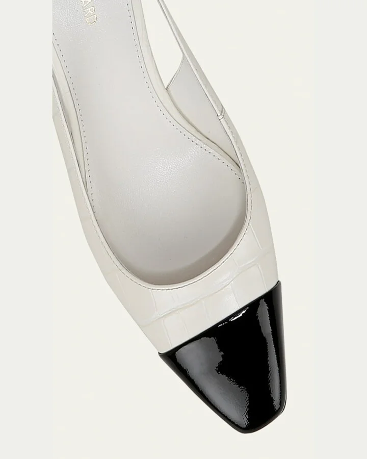 Cecile Cap-Toe Slingback Pumps - Image 3