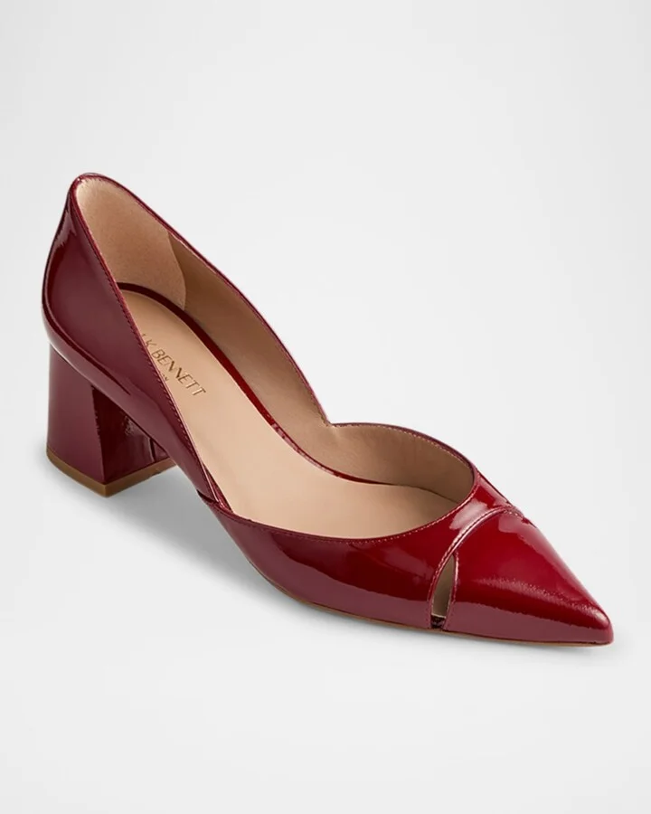 Cecile Cut Out Patent Pumps - Image 7