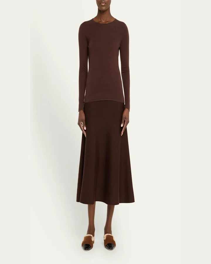 Cecile Suede Shearling Cap-Toe Mules - Image 5