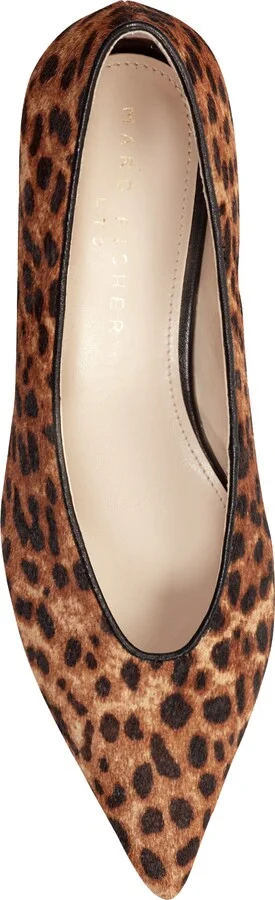 Cecilely Genuine Calf Hair Pointed Toe Kitten Heel Pump - Image 3