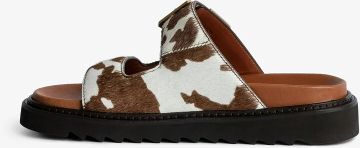 Cecilia Alpha Cow Sandals - Image 2