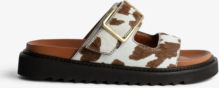 Cecilia Alpha Cow Sandals