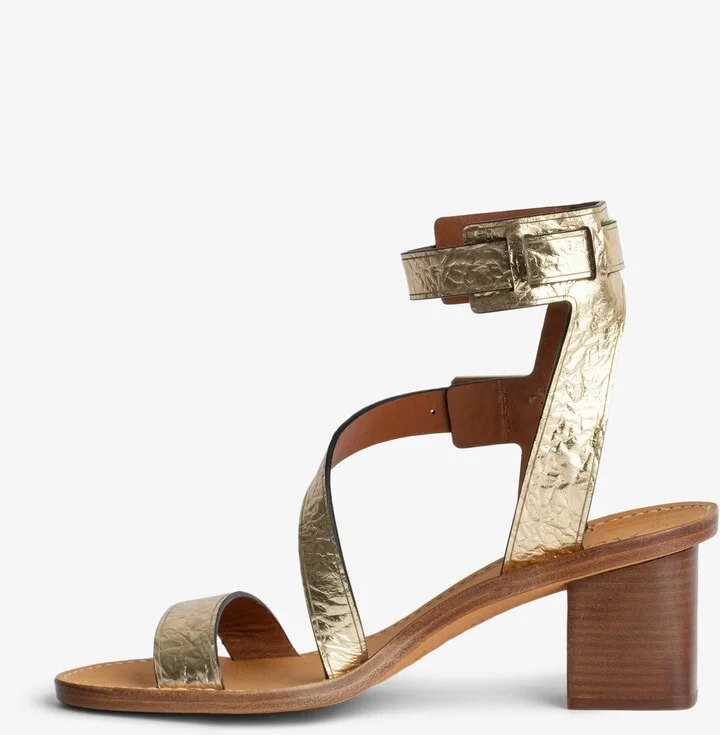Cecilia Crinkled Caprese Sandals - Image 2