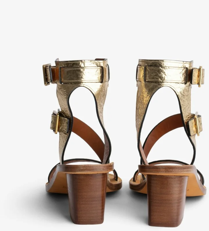 Cecilia Crinkled Caprese Sandals - Image 4