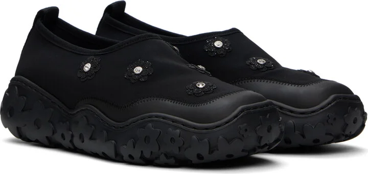 Cecilie Bahnsen Black Glam Sneakers - Image 4