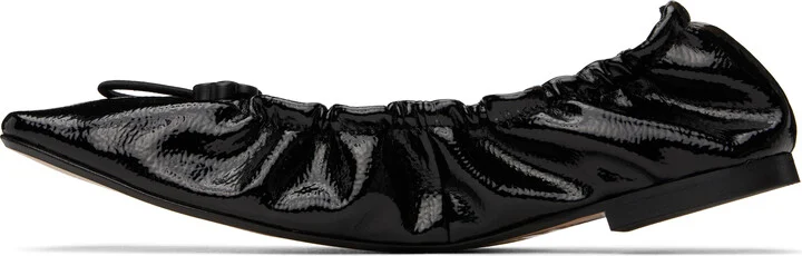 Cecilie Bahnsen Black Orbella Ballerina Flats - Image 3