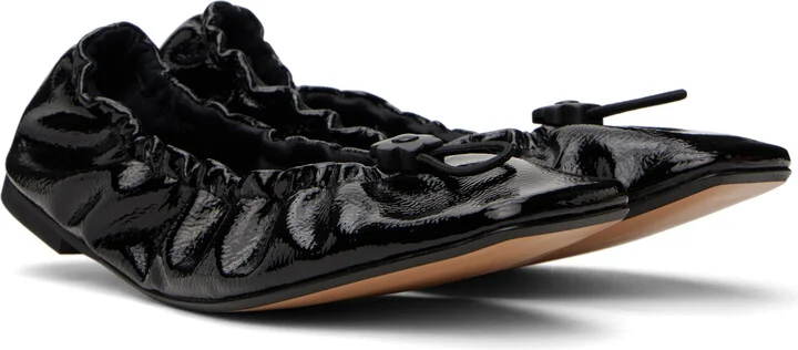Cecilie Bahnsen Black Orbella Ballerina Flats - Image 4