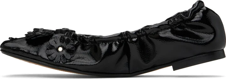 Cecilie Bahnsen Black Orbella Ballerina Flats - Image 3