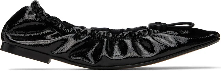 Cecilie Bahnsen Black Orbella Ballerina Flats