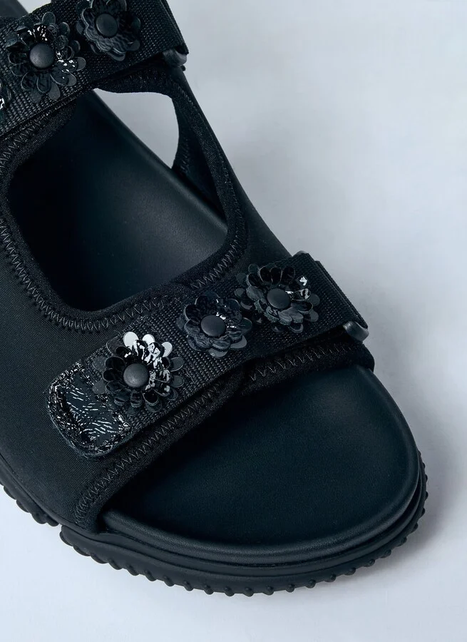 Cecilie Bahnsen Embellished Sandals - Woman Sandals Black Eu - 37 - Image 3
