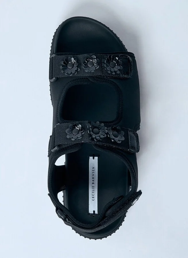 Cecilie Bahnsen Embellished Sandals - Woman Sandals Black Eu - 37 - Image 5