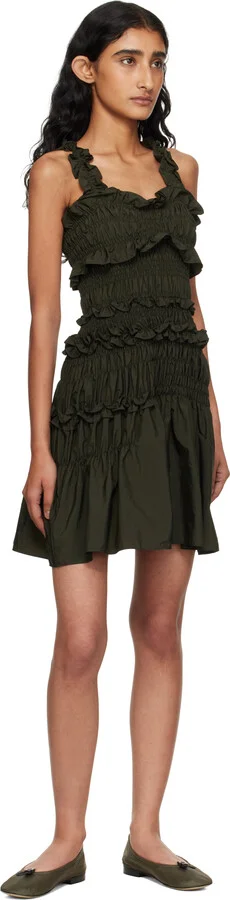 Cecilie Bahnsen Khaki Bona Ballerina Flats - Image 5