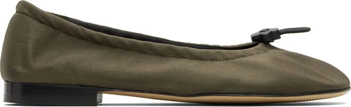 Cecilie Bahnsen Khaki Bona Ballerina Flats